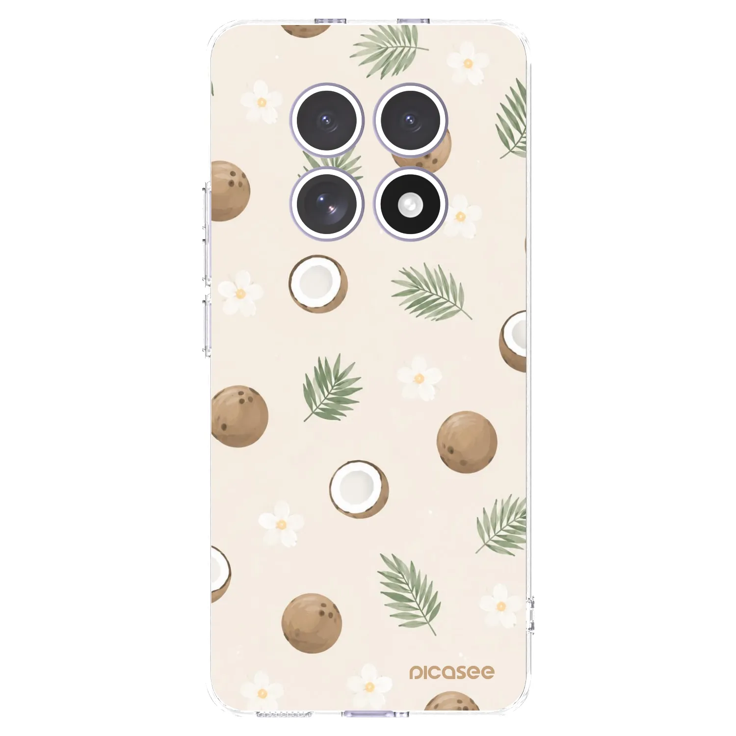 Picasee Xiaomi Redmi Note 15 4G Hülle - Transparentes Silikon - Coconut Breeze