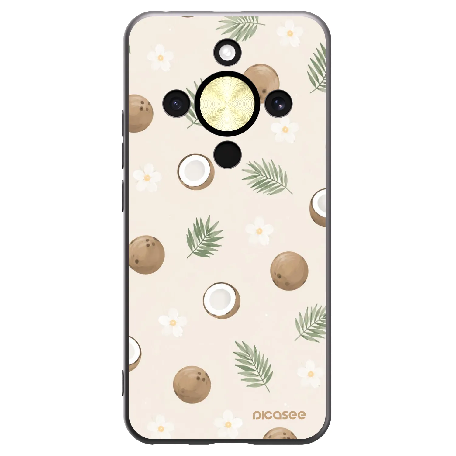 Picasee Honor Magic8 Lite 5G Hülle - Schwarzes Silikon - Coconut Breeze
