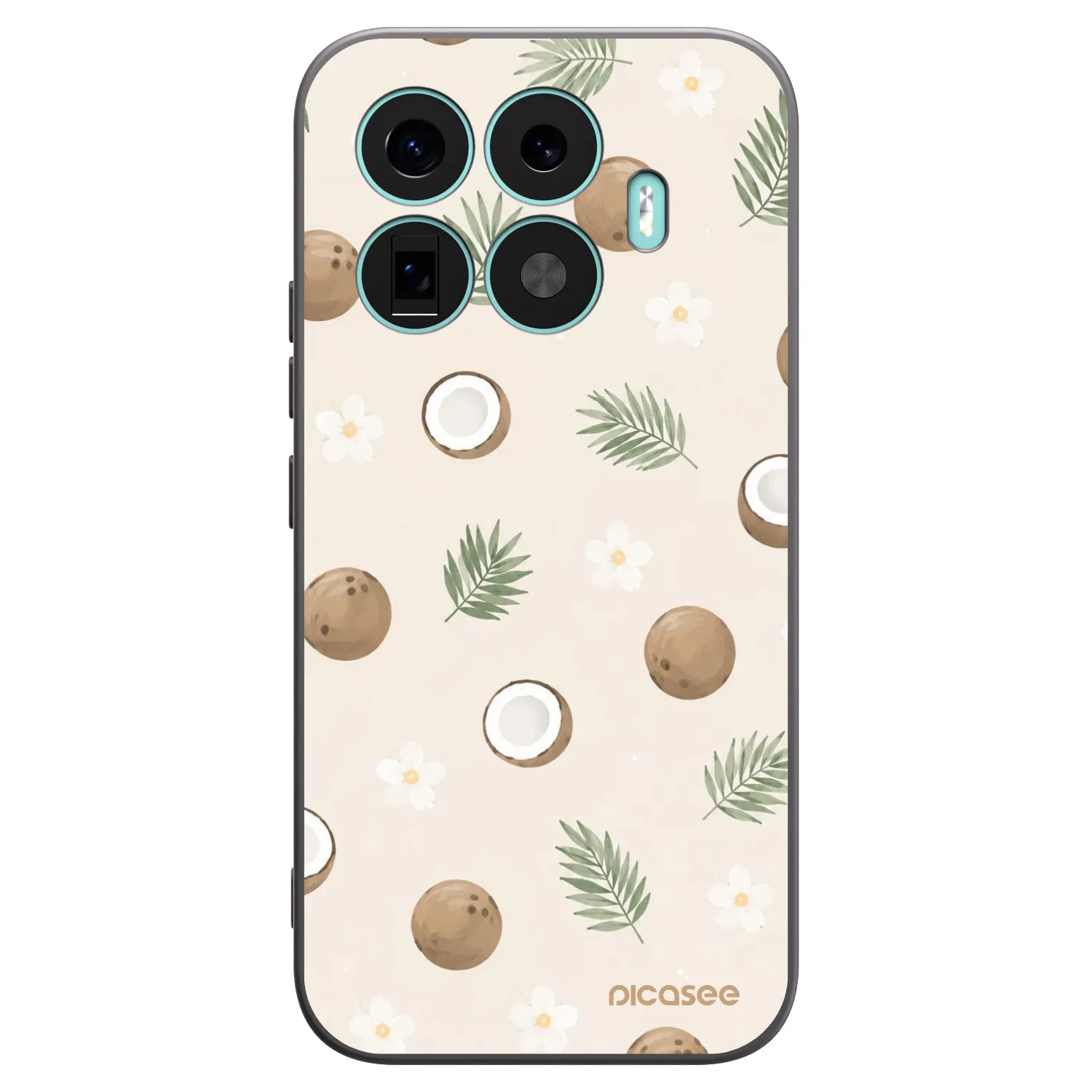 Picasee Xiaomi 17T Hülle - Schwarzes Silikon - Coconut Breeze