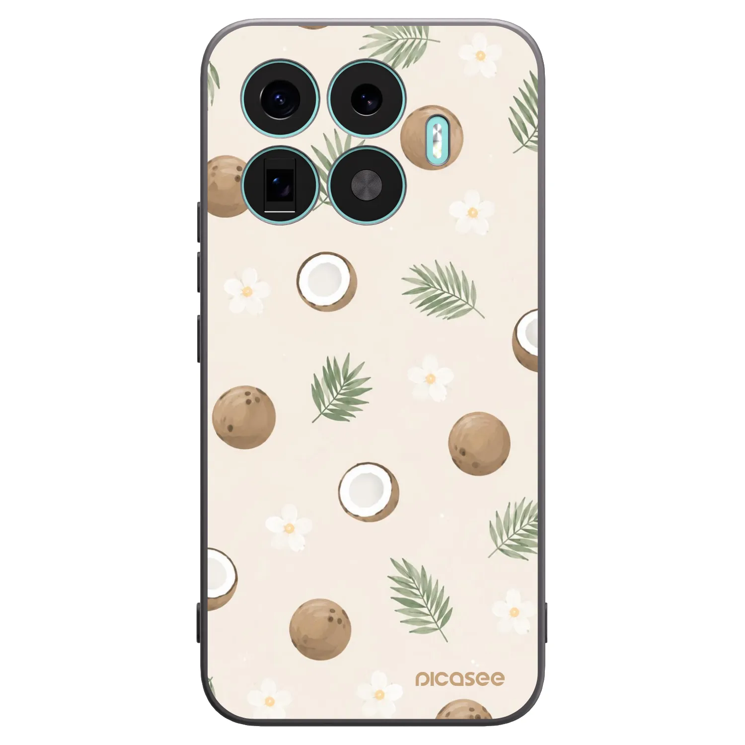 Picasee Xiaomi 17T Pro Hülle - Schwarzes Silikon - Coconut Breeze