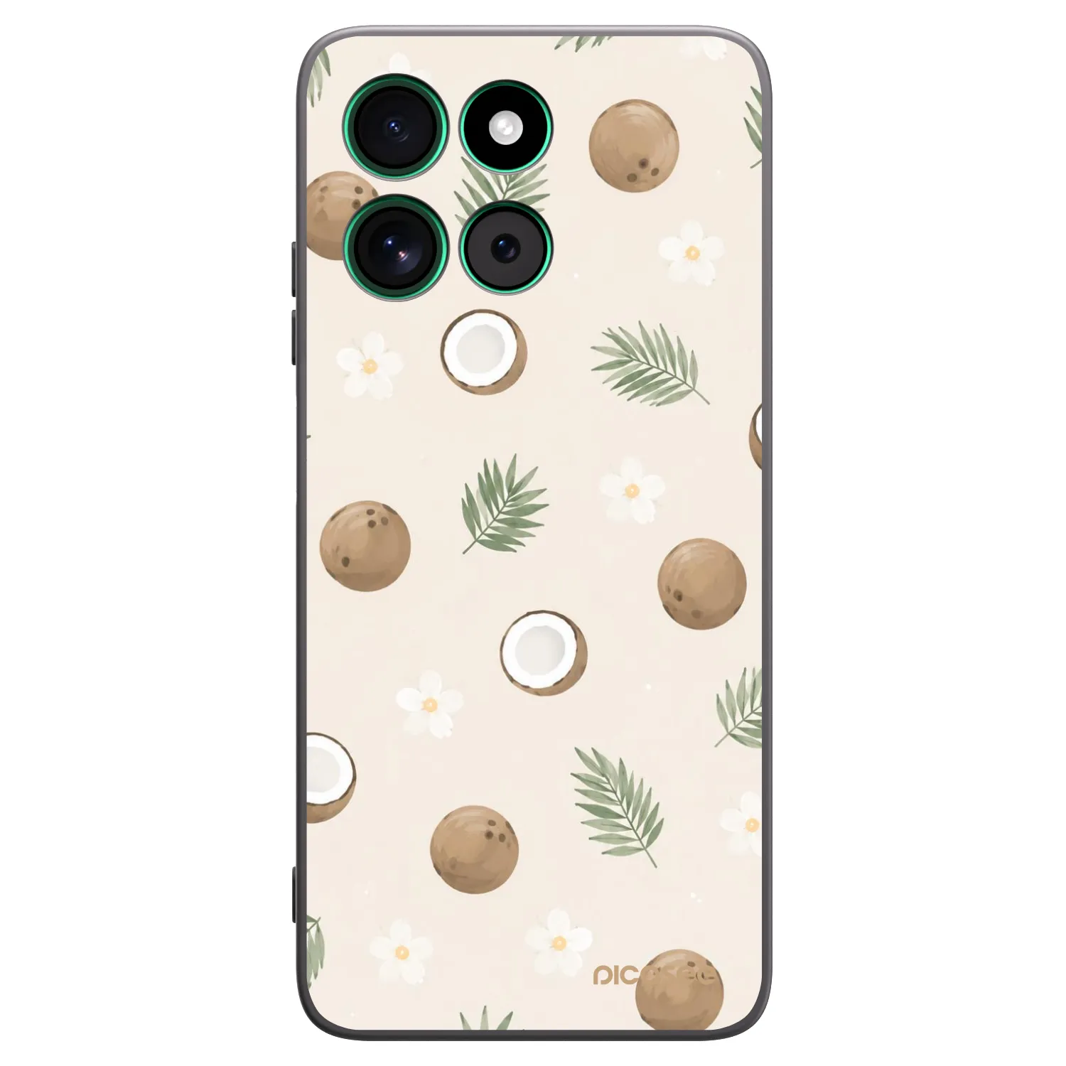 Picasee Motorola Moto G57 Power Hülle - Schwarzes Silikon - Coconut Breeze