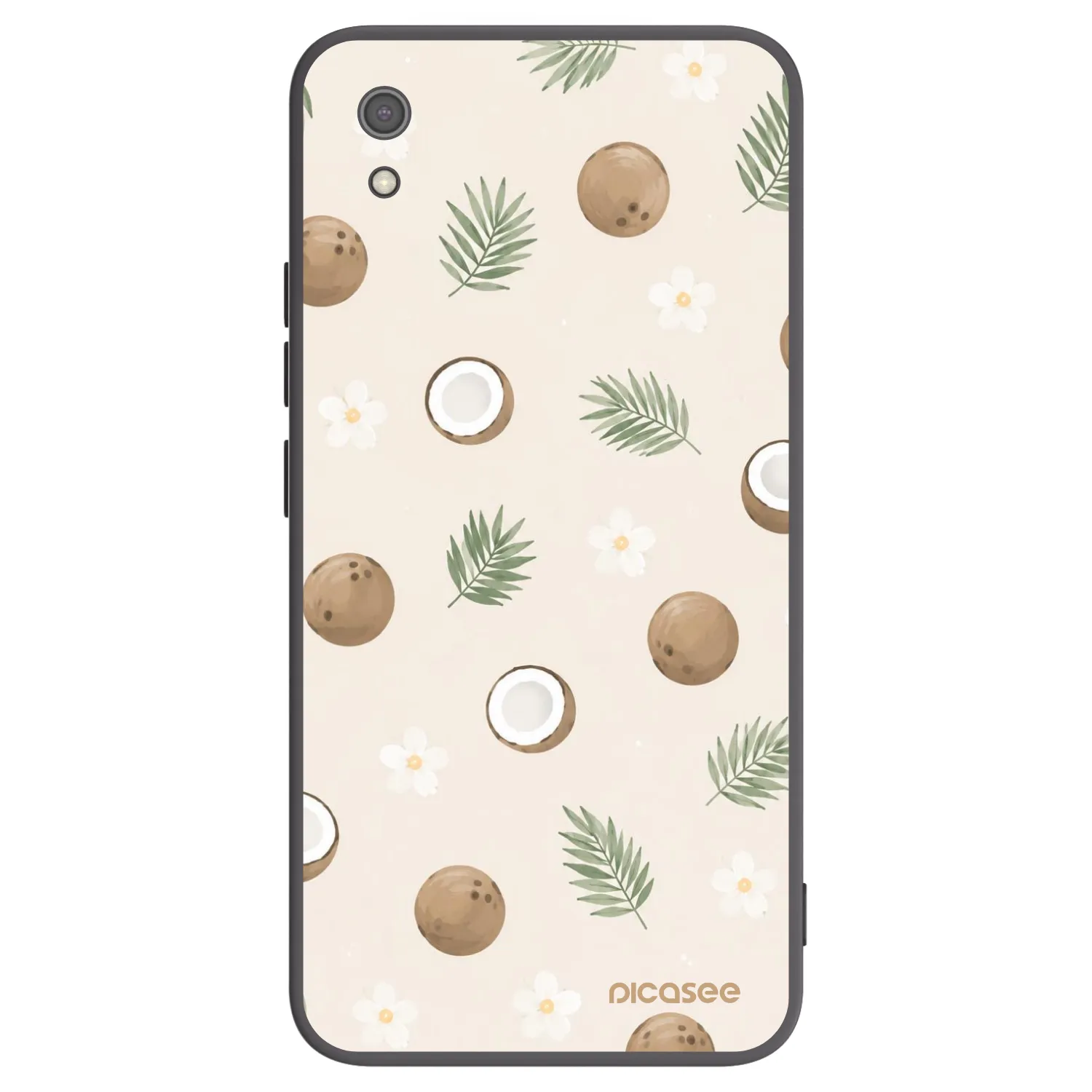Picasee Xiaomi Redmi 7A Hülle - Schwarzes Silikon - Coconut Breeze
