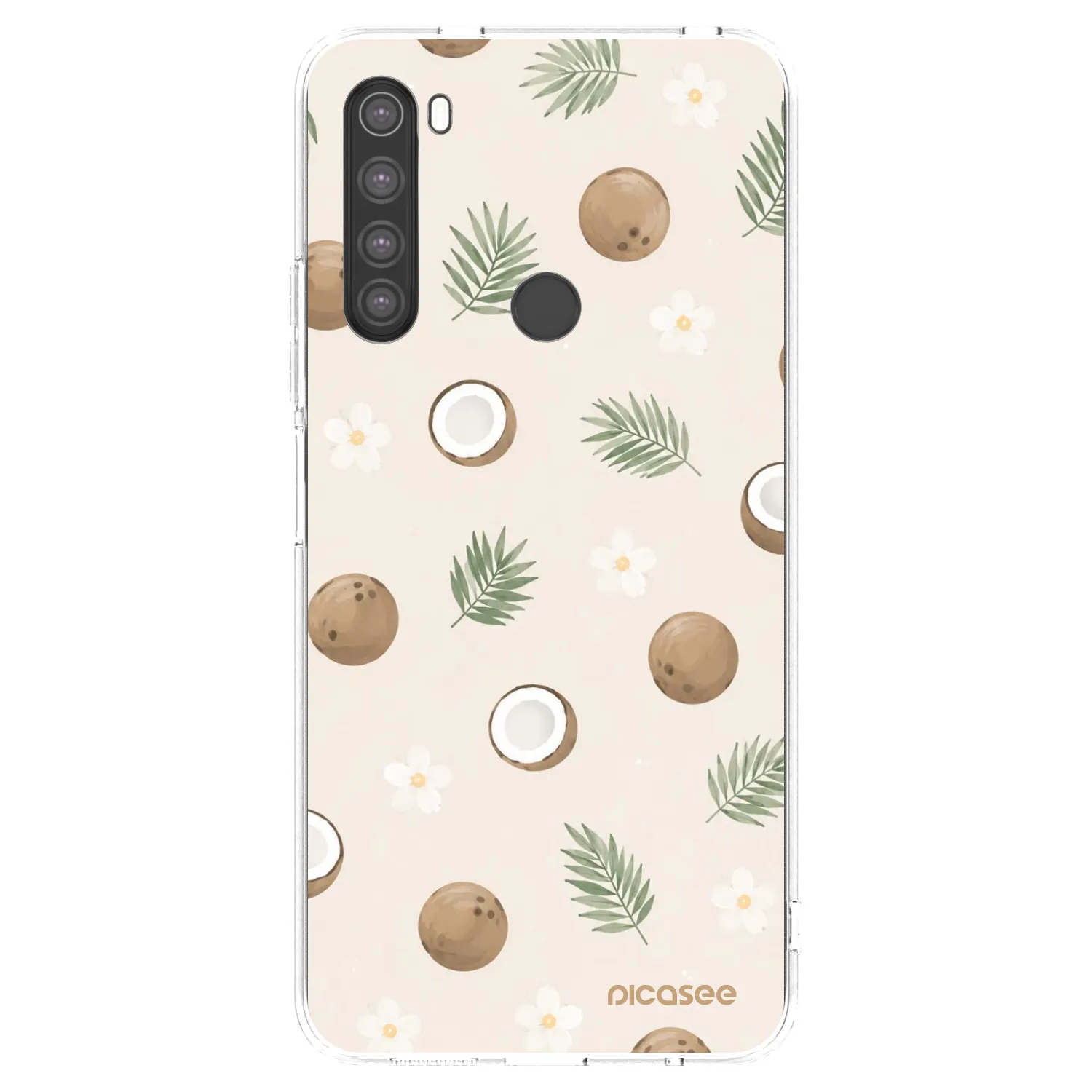 Picasee Xiaomi Redmi Note 8 Hülle - Transparentes Silikon - Coconut Breeze