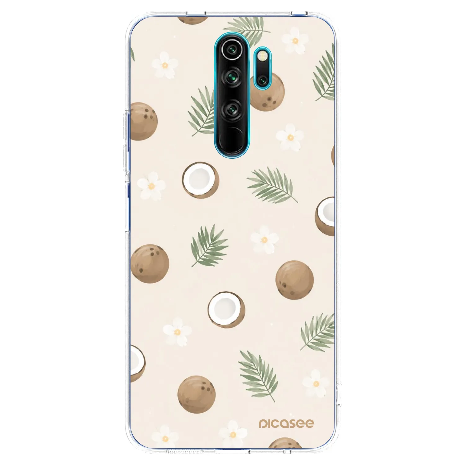 Picasee Xiaomi Redmi Note 8 Pro Hülle - Transparentes Silikon - Coconut Breeze