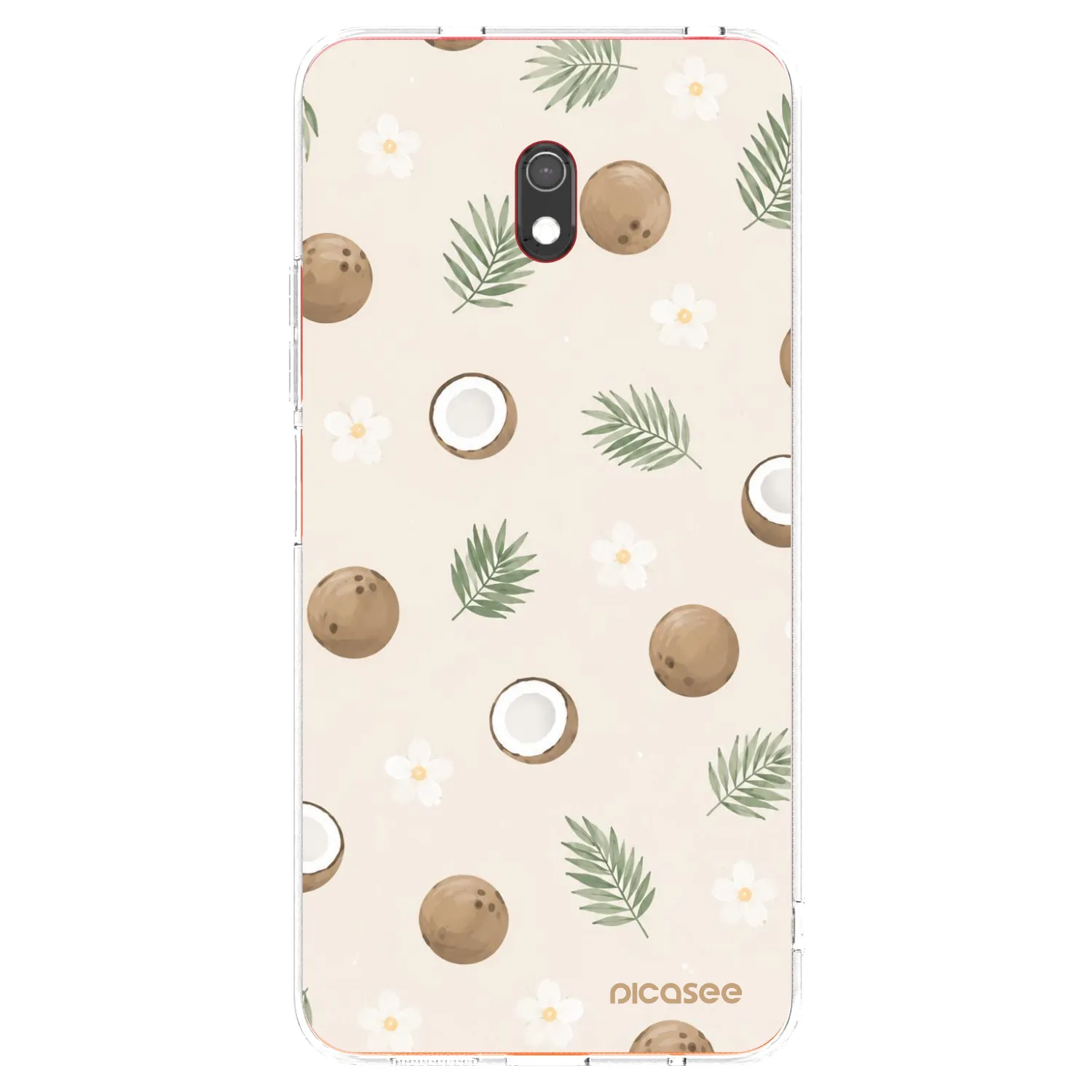 Picasee Xiaomi Redmi 8A Hülle - Transparentes Silikon - Coconut Breeze