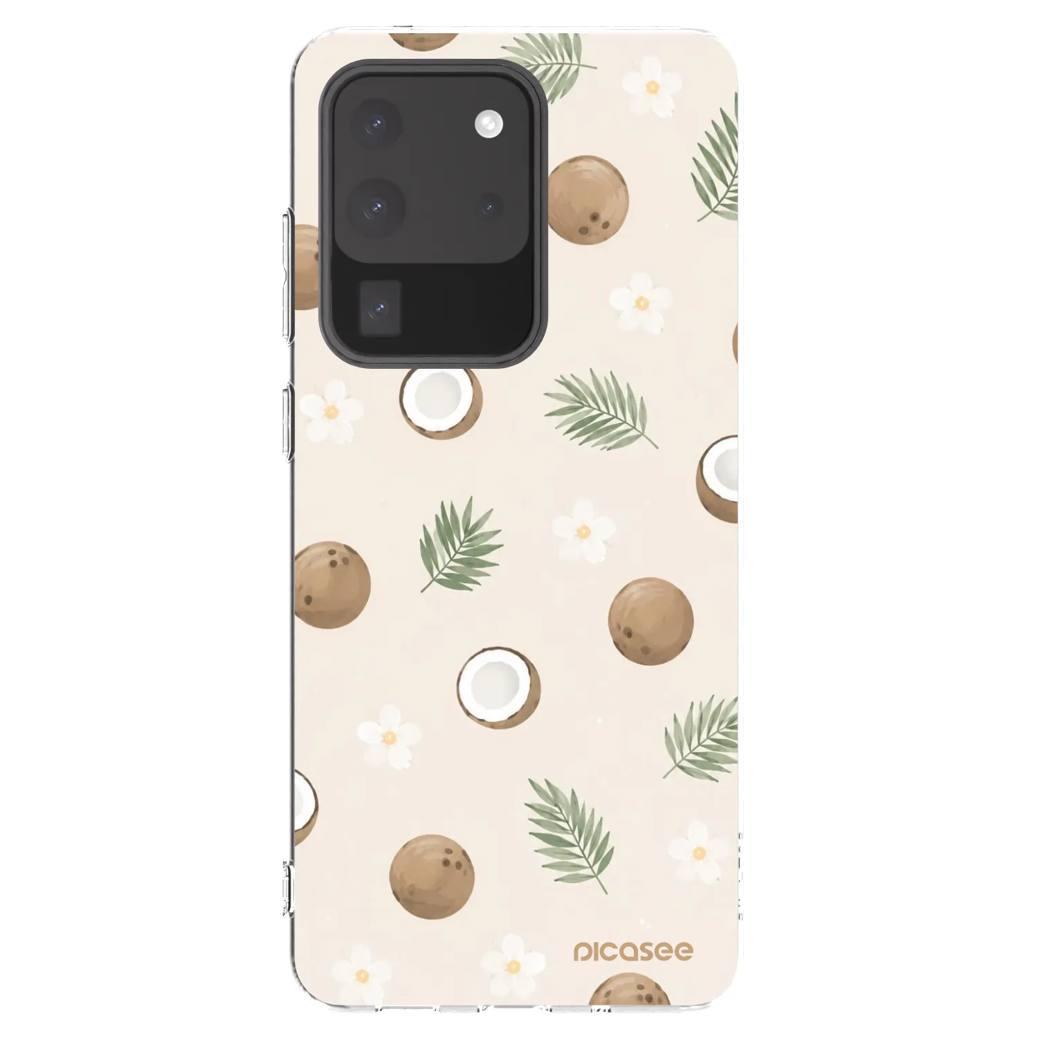 Picasee Samsung Galaxy S20 Ultra 5G G988F Hülle - Transparentes Silikon - Coconut Breeze