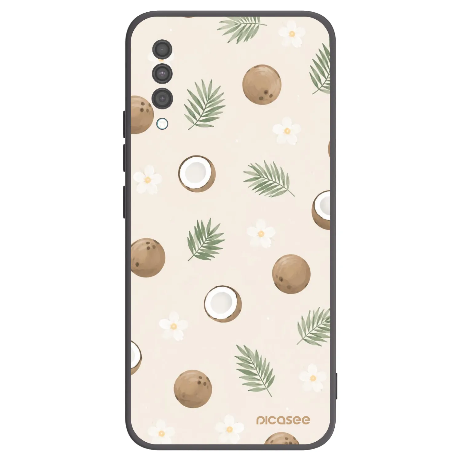 Picasee Samsung Galaxy A30s A307F Hülle - Schwarzes Silikon - Coconut Breeze