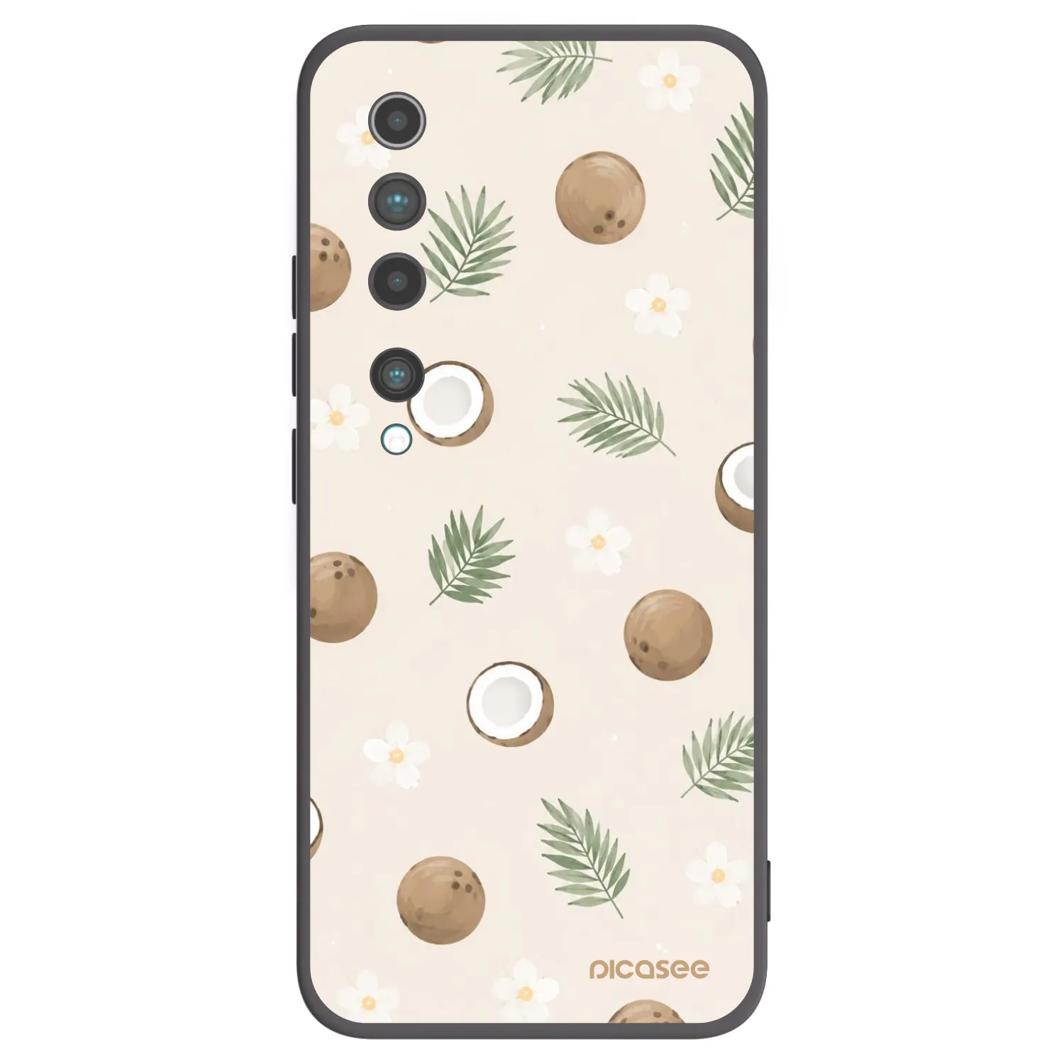Picasee Xiaomi Mi 10 Hülle - Schwarzes Silikon - Coconut Breeze