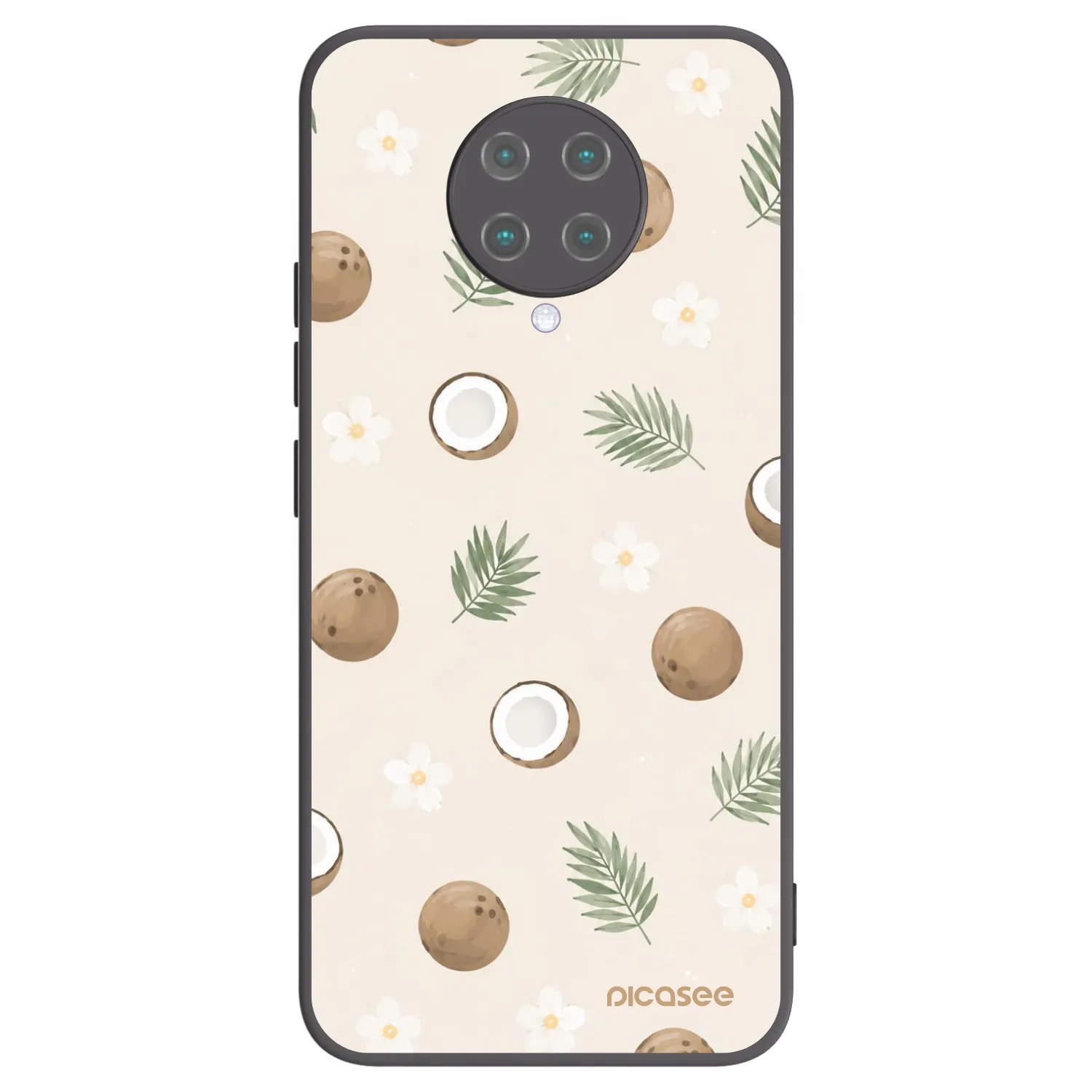 Picasee Xiaomi Poco F2 Pro Hülle - Schwarzes Silikon - Coconut Breeze