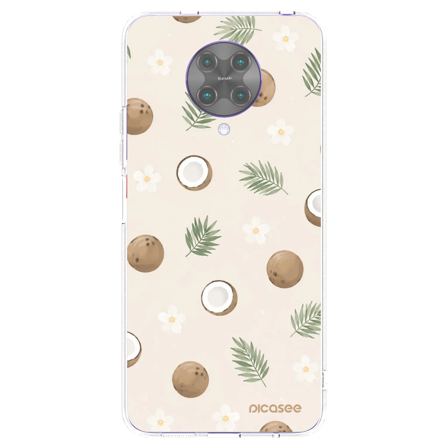 Picasee Xiaomi Poco F2 Pro Hülle - Transparentes Silikon - Coconut Breeze