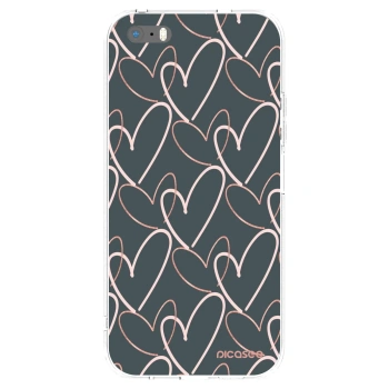 Picasee Apple iPhone 5/5S/SE Hülle - Transparentes Silikon - Viel Liebe