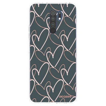 Picasee Xiaomi Redmi 9 Hülle - Transparentes Silikon - Viel Liebe