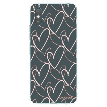 Picasee Xiaomi Redmi 9A Hülle - Transparentes Silikon - Viel Liebe