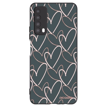 Picasee Huawei P Smart 2021 Hülle - Schwarzes Silikon - Viel Liebe