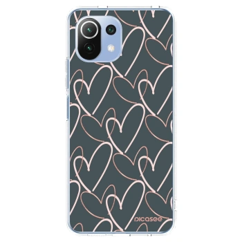 Picasee Xiaomi Mi 11 Lite Hülle - Transparentes Silikon - Viel Liebe