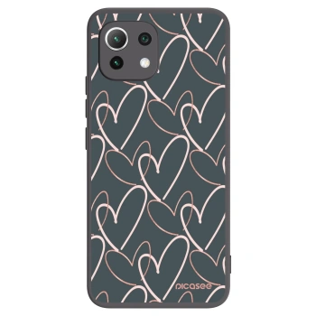 Picasee Xiaomi Mi 11 Lite Hülle - Schwarzes Silikon - Viel Liebe