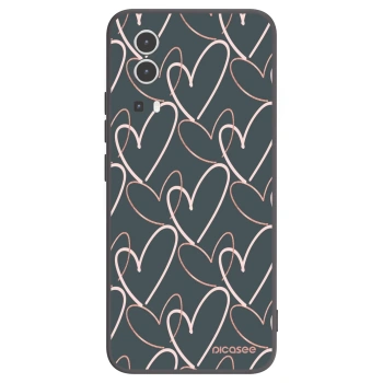 Picasee Vivo Y72 5G Hülle - Schwarzes Silikon - Viel Liebe
