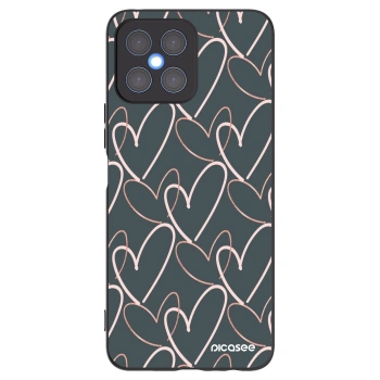 Picasee Honor X8 4G Hülle - Schwarzes Silikon - Viel Liebe