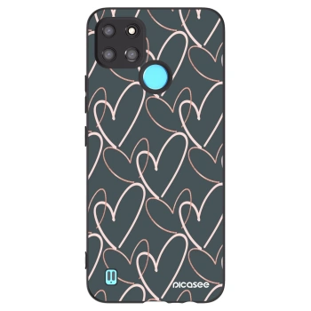 Picasee Realme C21Y Hülle - Schwarzes Silikon - Viel Liebe