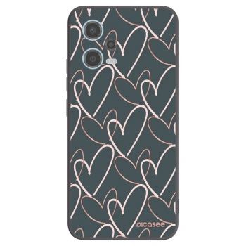 Picasee Xiaomi Redmi Note 12 5G Hülle - Schwarzes Silikon - Viel Liebe