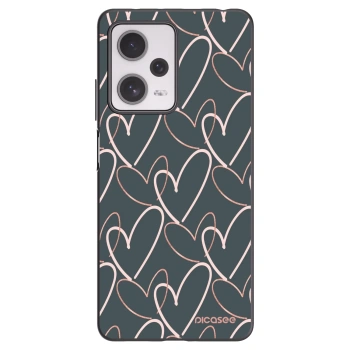 Picasee Xiaomi Redmi Note 12 Pro+ 5G Hülle - Schwarzes Silikon - Viel Liebe