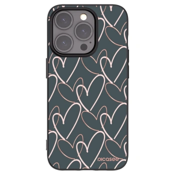 Picasee Apple iPhone 15 Pro Hülle - Schwarzes Silikon - Viel Liebe
