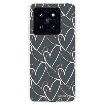 Picasee Xiaomi 14 Pro Hülle - Transparentes Silikon - Viel Liebe