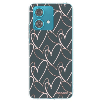 Picasee Motorola Edge 40 Neo Hülle - Transparentes Silikon - Viel Liebe