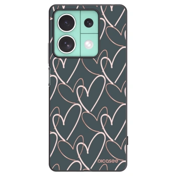 Picasee Xiaomi Redmi Note 13 5G Hülle - Schwarzes Silikon - Viel Liebe