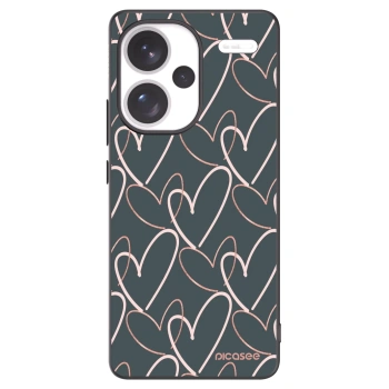 Picasee Xiaomi Redmi Note 13 Pro+ 5G Hülle - Schwarzes Silikon - Viel Liebe