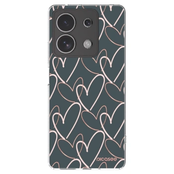 Picasee Xiaomi Redmi Note 13 4G Hülle - Transparentes Silikon - Viel Liebe