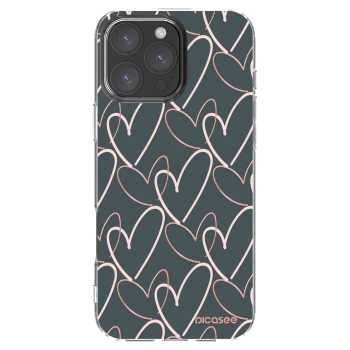 Picasee Apple iPhone 16 Pro Max Hülle - Transparentes Silikon - Viel Liebe