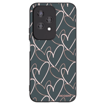 Picasee Honor 200 Lite Hülle - Schwarzes Silikon - Viel Liebe