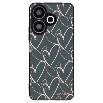 Picasee Xiaomi Redmi 13 4G Hülle - Schwarzes Silikon - Viel Liebe