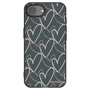 Picasee Apple iPhone 16e Hülle - Schwarzes Silikon - Viel Liebe