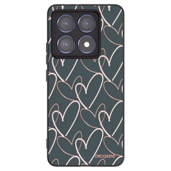 Picasee Xiaomi 14T Pro Hülle - Schwarzes Silikon - Viel Liebe