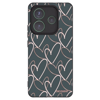 Picasee Xiaomi Redmi Note 14 5G Hülle - Schwarzes Silikon - Viel Liebe
