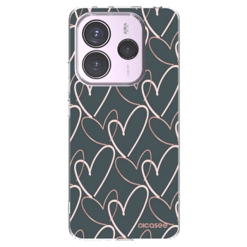Picasee Xiaomi Redmi Note 14 5G Hülle - Transparentes Silikon - Viel Liebe