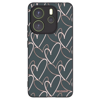 Picasee Xiaomi Redmi Note 14 4G Hülle - Schwarzes Silikon - Viel Liebe