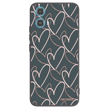 Picasee Motorola Moto G34 5G Hülle - Schwarzes Silikon - Viel Liebe