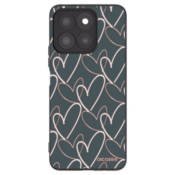 Picasee Honor X8c Hülle - Schwarzes Silikon - Viel Liebe