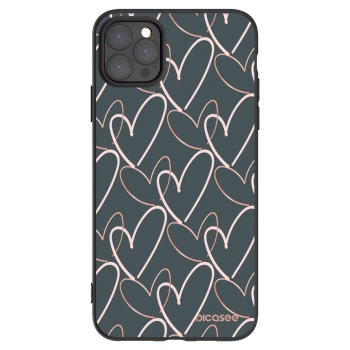 Picasee Apple iPhone 11 Pro Max Hülle - Schwarzes Silikon - Viel Liebe