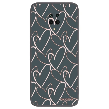Picasee Xiaomi Redmi Note 9 Pro Hülle - Schwarzes Silikon - Viel Liebe