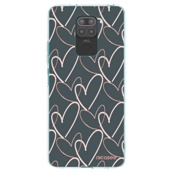 Picasee Xiaomi Redmi Note 9 Hülle - Schwarzes Silikon - Viel Liebe