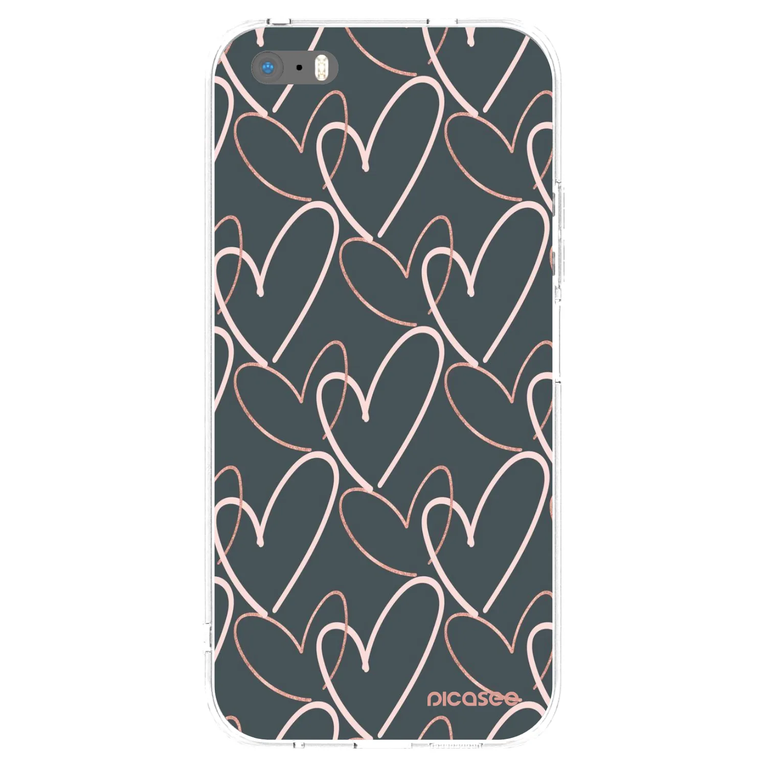 Picasee Apple iPhone 5/5S/SE Hülle - Transparentes Silikon - Viel Liebe