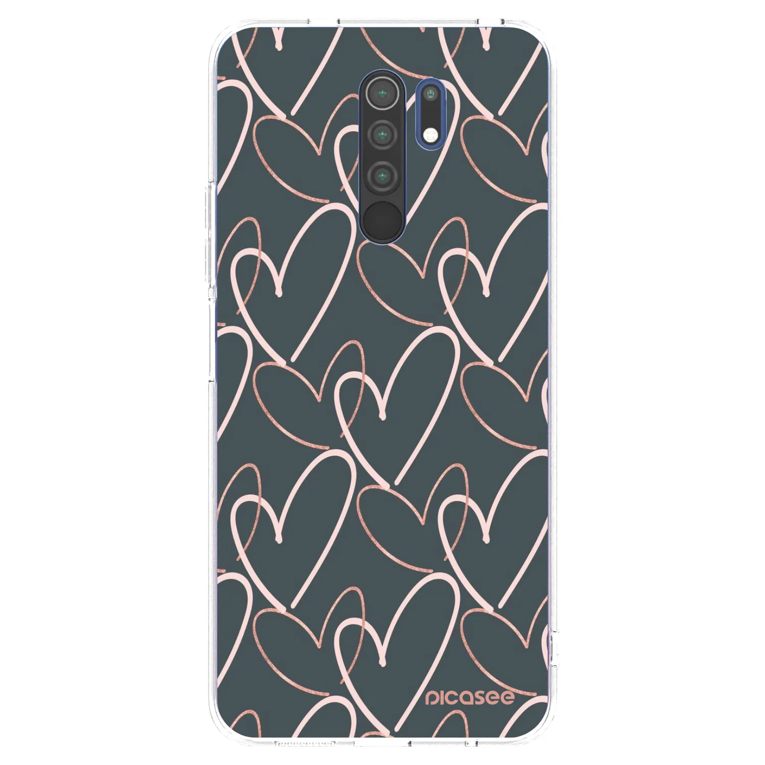 Picasee Xiaomi Redmi 9 Hülle - Transparentes Silikon - Viel Liebe