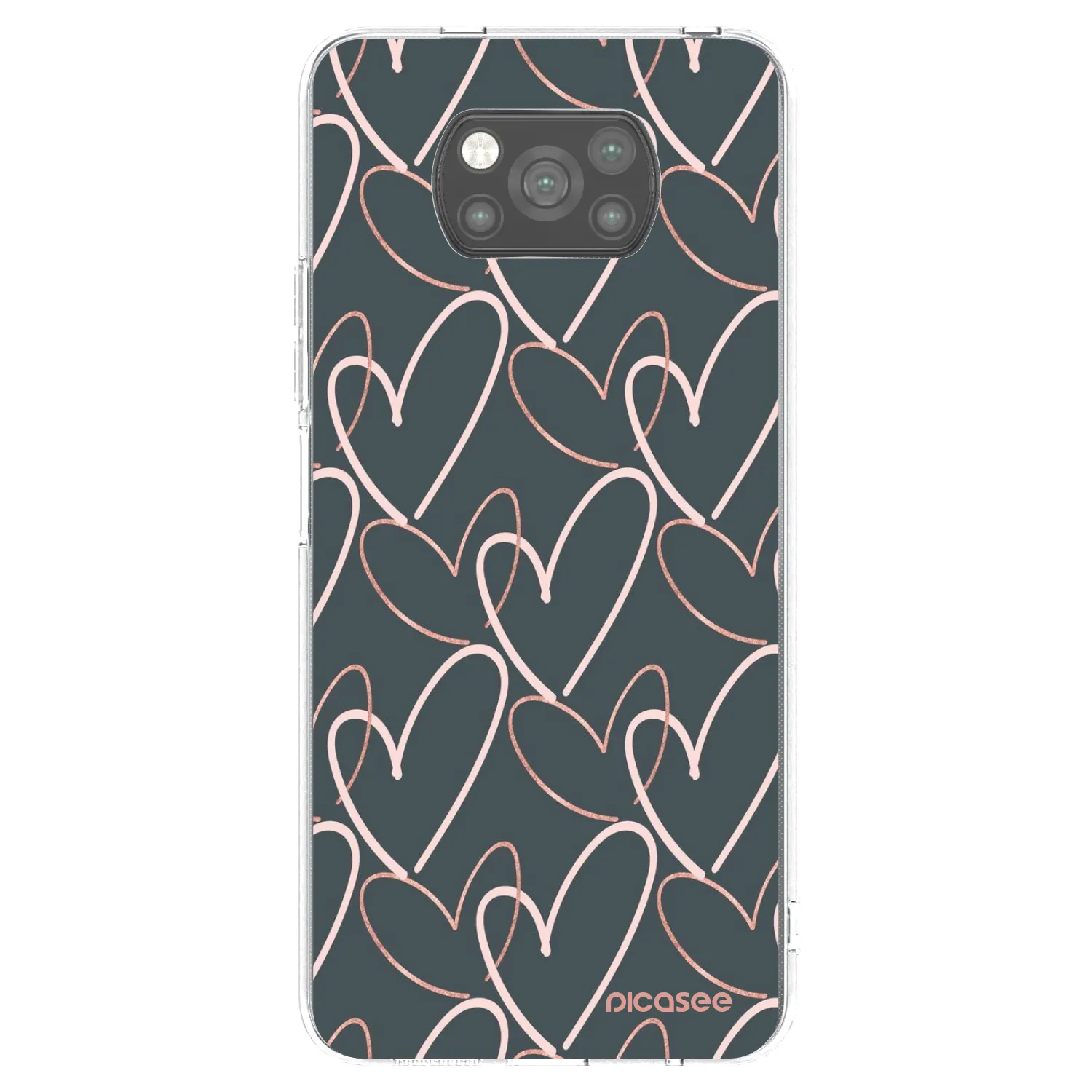 Picasee Xiaomi Poco X3 Hülle - Schwarzes Silikon - Viel Liebe