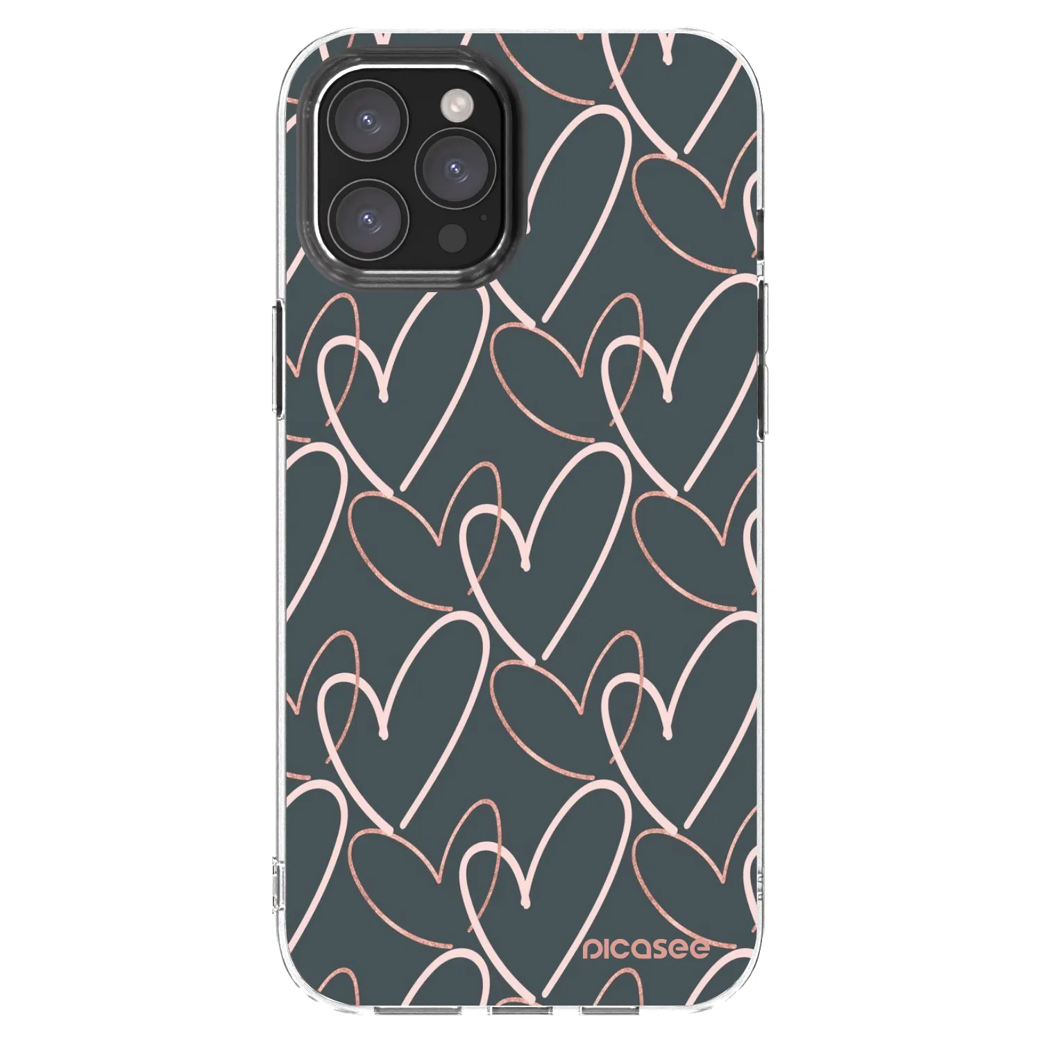 Picasee Apple iPhone 12 Pro Max Hülle - Transparentes Silikon - Viel Liebe