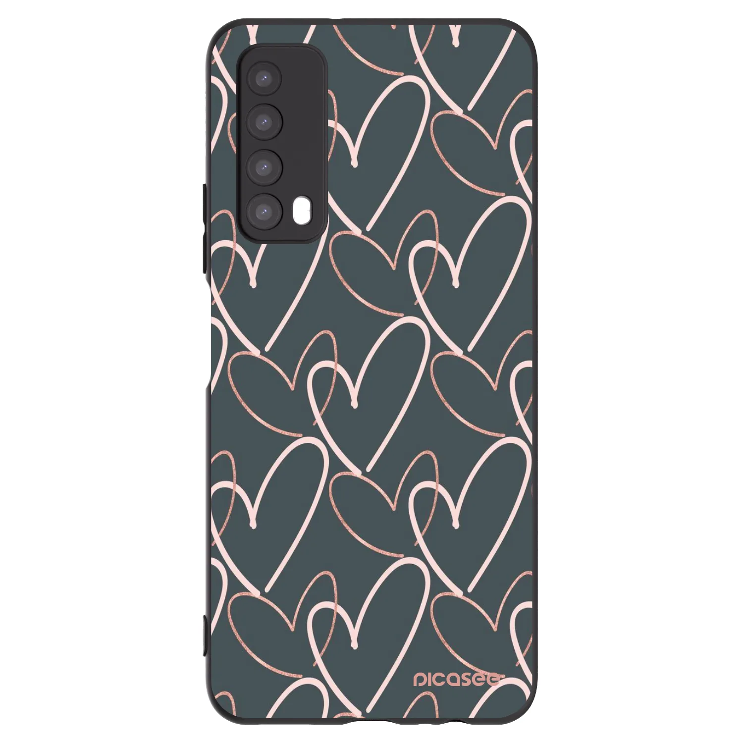 Picasee Huawei P Smart 2021 Hülle - Schwarzes Silikon - Viel Liebe