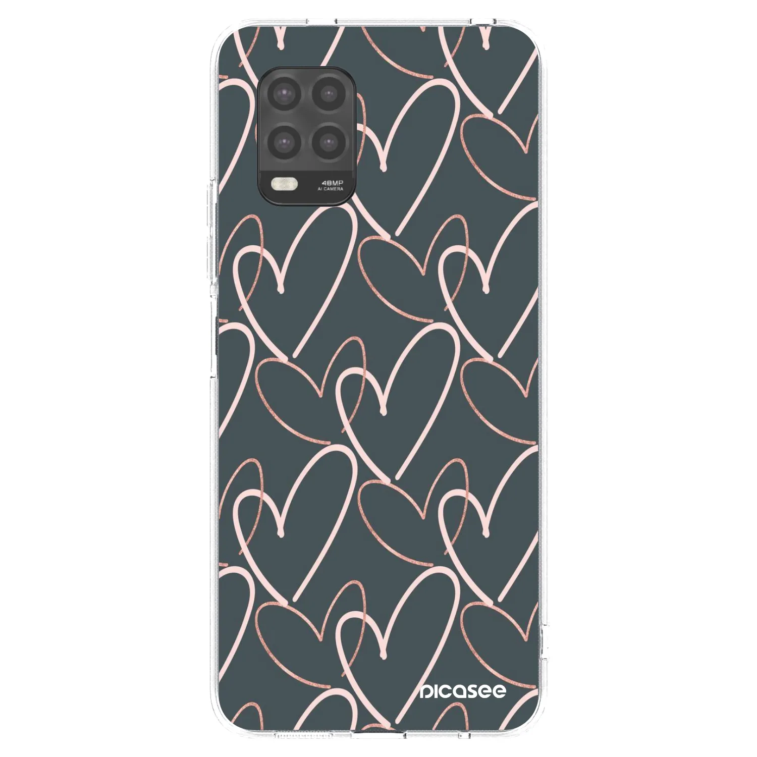 Picasee Xiaomi Mi 10 Lite Hülle - Transparentes Silikon - Viel Liebe